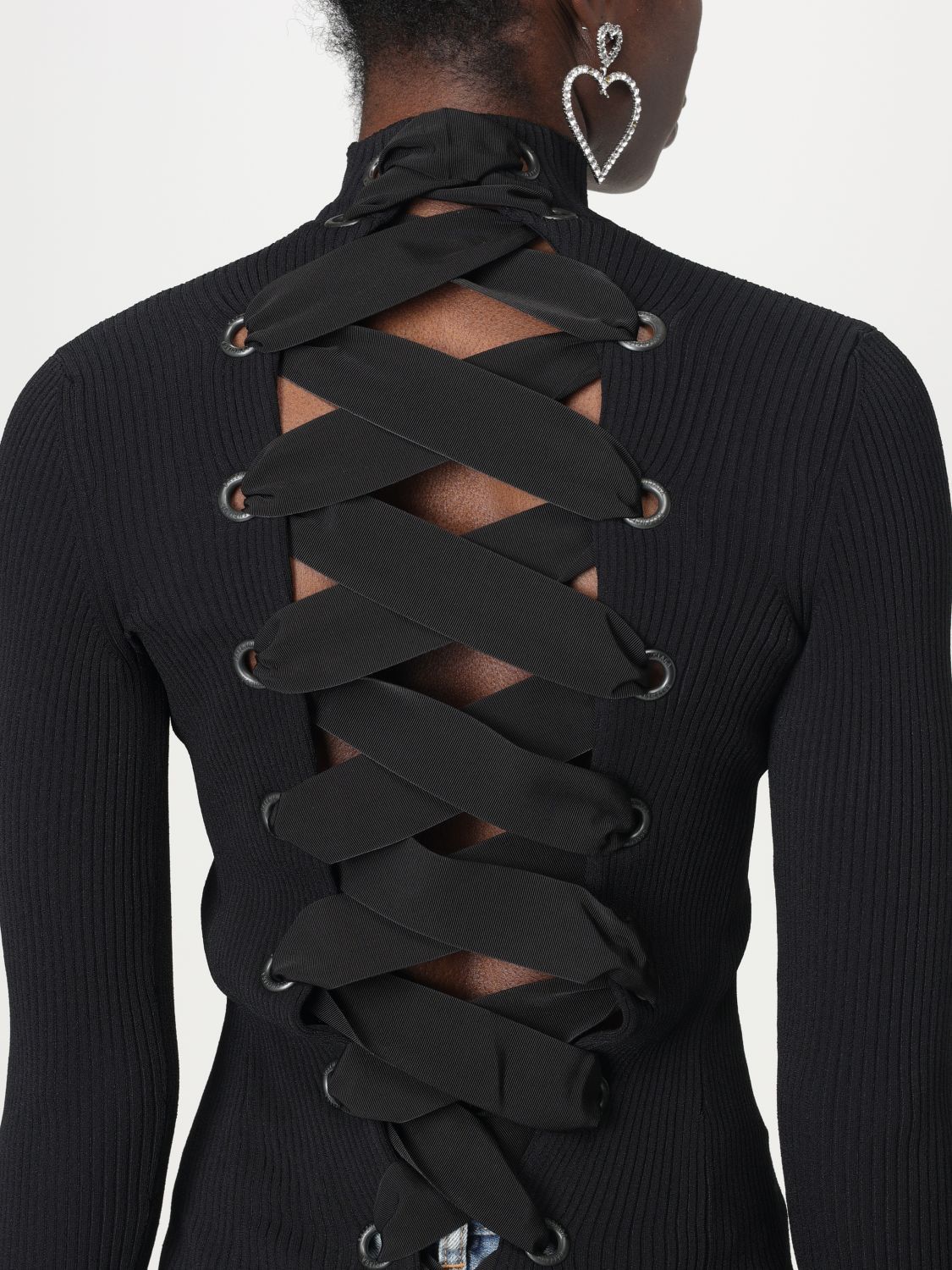 Balenciaga Balenciaga Sweater Woman Black Size S / US 4 / IT 40 - 4 Thumbnail