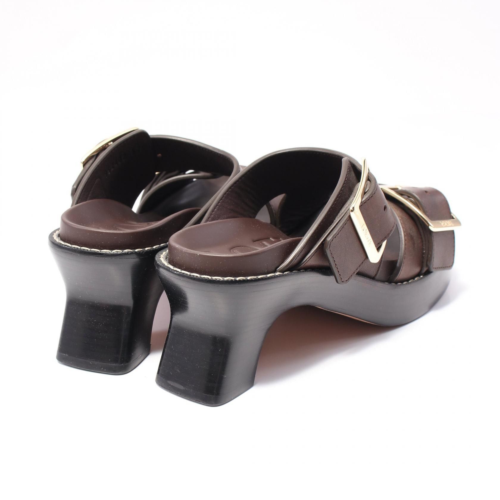 Loewe Loewe Loewe Ease Heel Slide Leather Mule Leather Shoes L814465X83601537 DUTY FREE for USA Size ONE SIZE - 2 Thumbnail