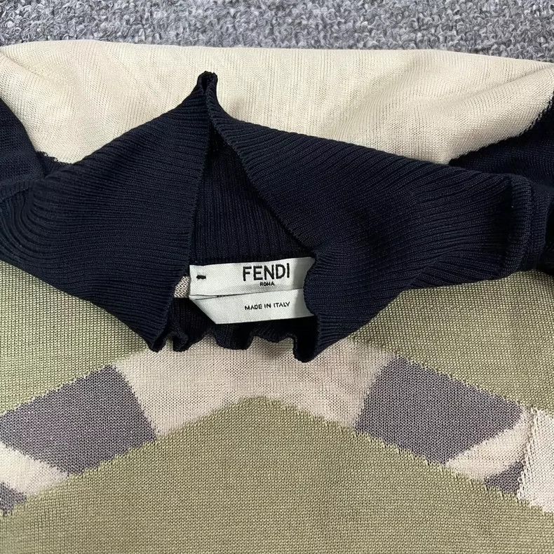 Fendi Fendi Geometric Knit Sweater Size 44 Size L / US 10 / IT 46 - 5 Thumbnail