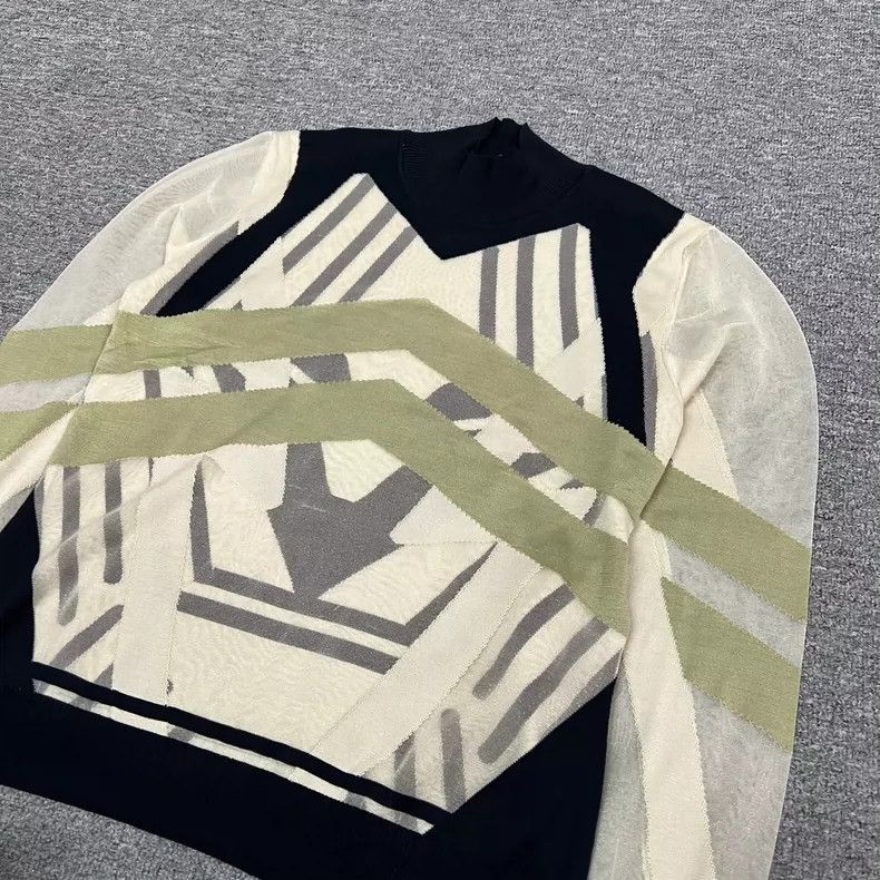 Fendi Fendi Geometric Knit Sweater Size 44 Size L / US 10 / IT 46 - 4 Thumbnail