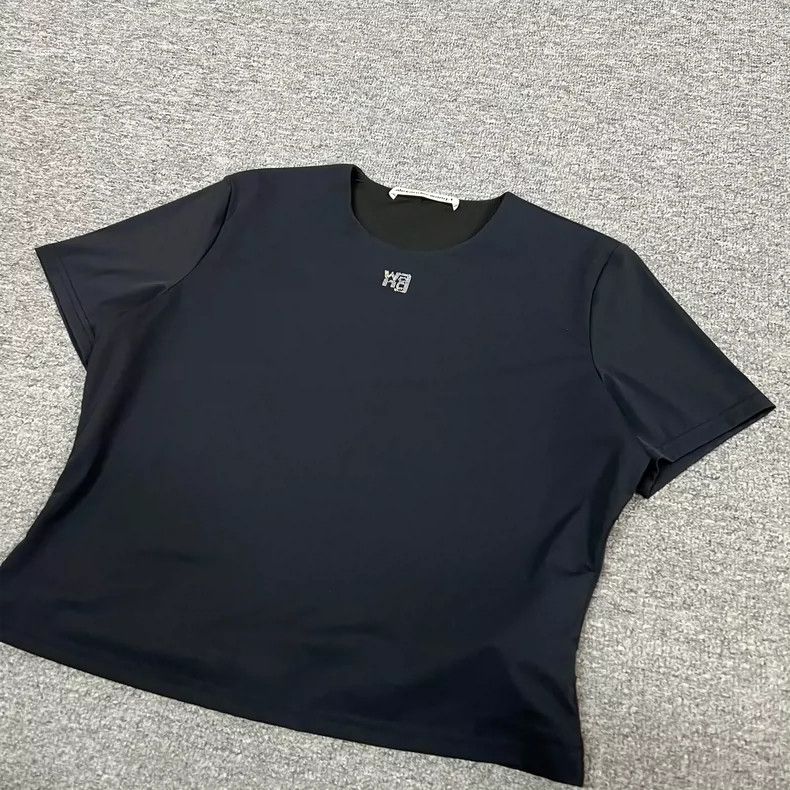 Alexander Wang Alexander Wang Rhinestone Logo Short Sleeve T-Shirt Size XL / US 12-14 / IT 48-50 - 3 Thumbnail
