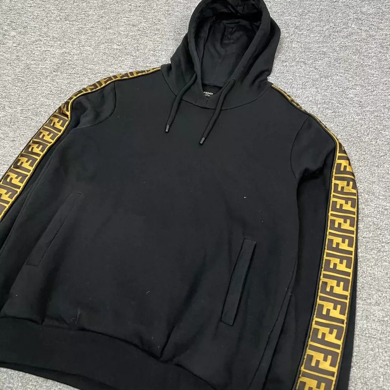 Fendi Fendi Double F Logo Hoodie Size L / US 10 / IT 46 - 4 Thumbnail
