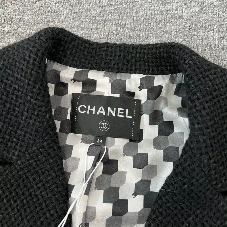 Chanel Chanel Black Tweed Double-Breasted Jacket Size XS / US 0-2 / IT 36-38 - 5 Thumbnail
