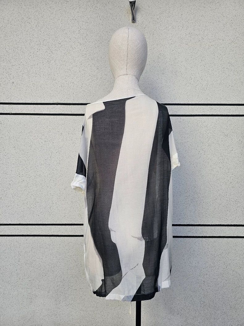 Ann Demeulemeester Ann Demeulemeester Asymmetrical Silk T-Shirt Size M / US 6-8 / IT 42-44 - 3 Thumbnail