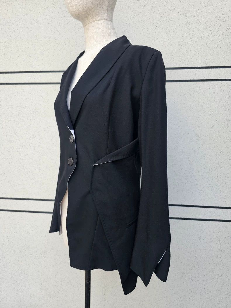 Ann Demeulemeester Ann Demeulemeester Deconstructed Blazer Jacket Size S / US 4 / IT 40 - 3 Thumbnail