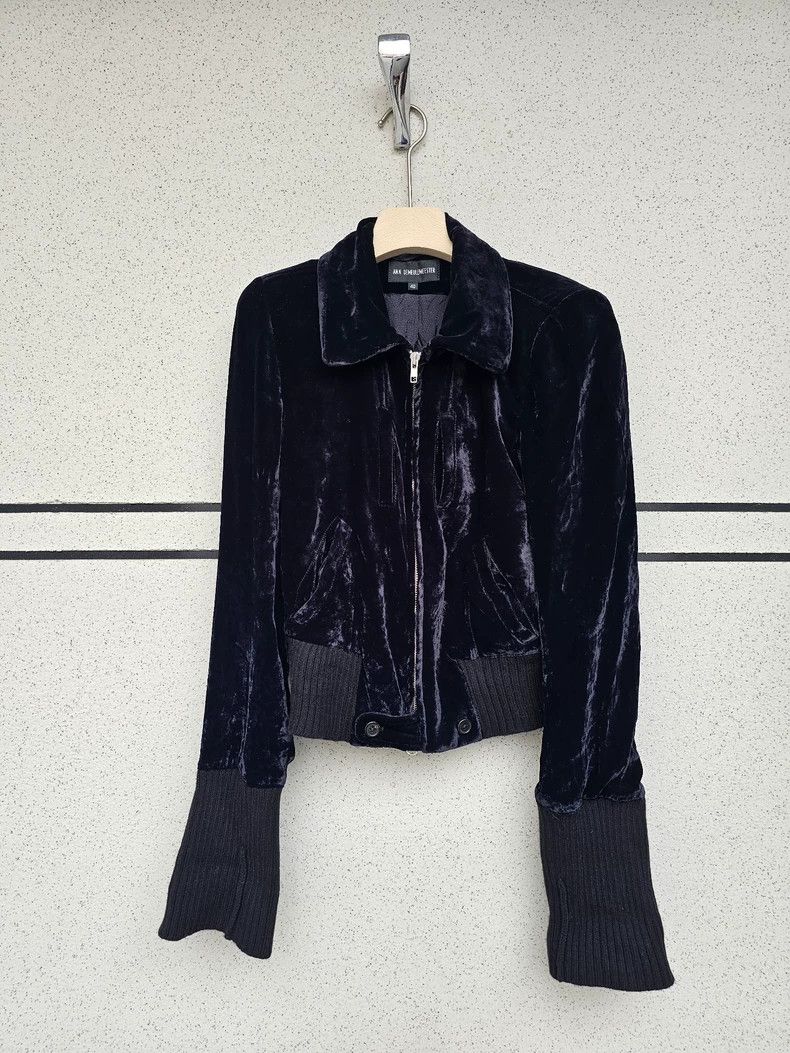 Ann Demeulemeester Ann Demeulemeester Velvet Jacket for Women Size S / US 4 / IT 40 - 4 Thumbnail