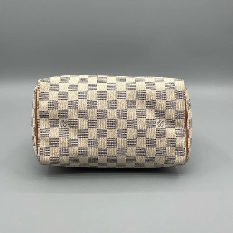 Louis Vuitton Louis Vuitton White Checkered Speedy 25 Handbag Size ONE SIZE - 3 Thumbnail