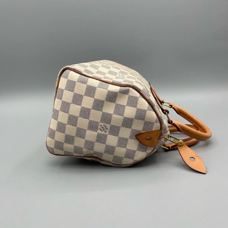 Louis Vuitton Louis Vuitton White Checkered Speedy 25 Handbag Size ONE SIZE - 5 Thumbnail