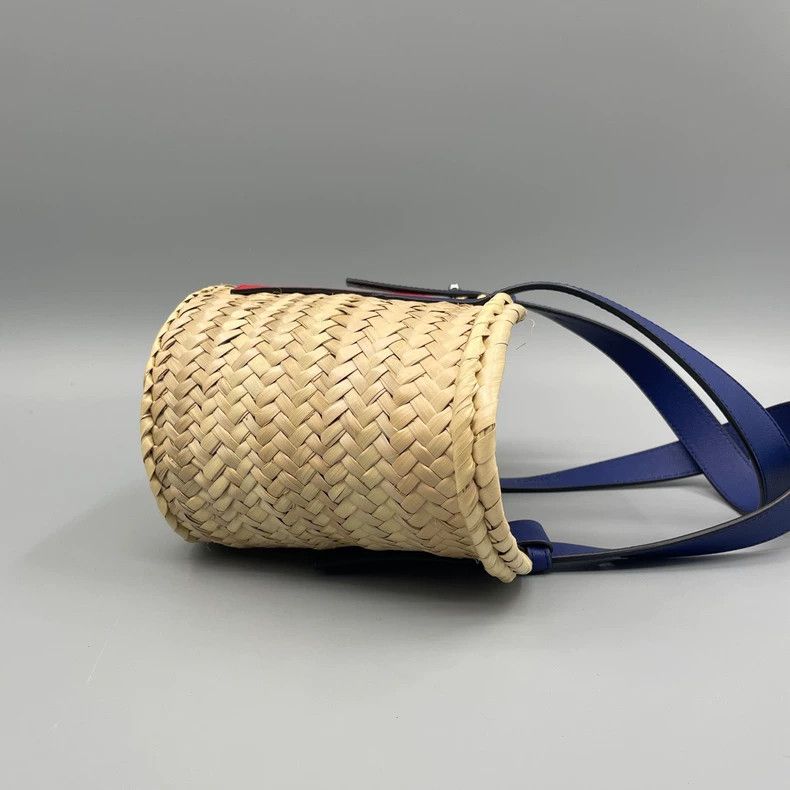 Loewe Loewe Woven Straw Handbag with Colorful Details Size ONE SIZE - 5 Thumbnail