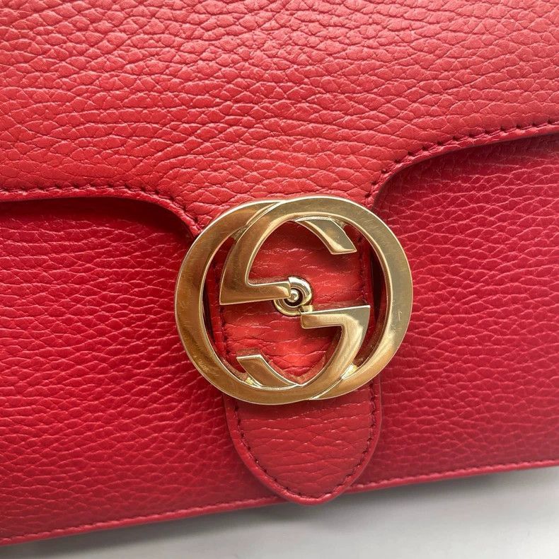 Gucci Gucci Small Accordion Chain Bag in Red Size ONE SIZE - 6 Thumbnail