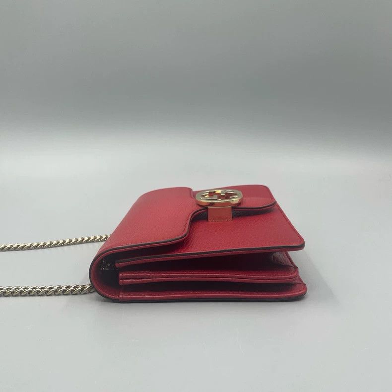 Gucci Gucci Small Accordion Chain Bag in Red Size ONE SIZE - 3 Thumbnail