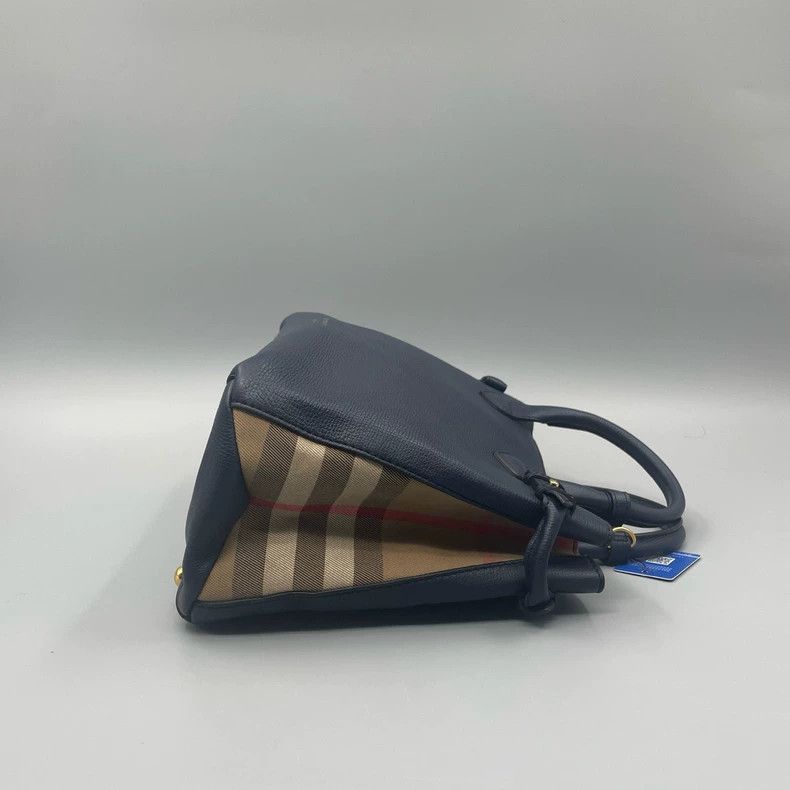 Burberry Burberry Leather Canvas Banner Handbag Size ONE SIZE - 5 Thumbnail