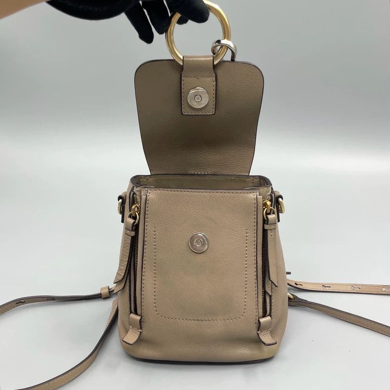 Chloe Chloe Suede Round Ring Shoulder Bag Size ONE SIZE - 8 Thumbnail