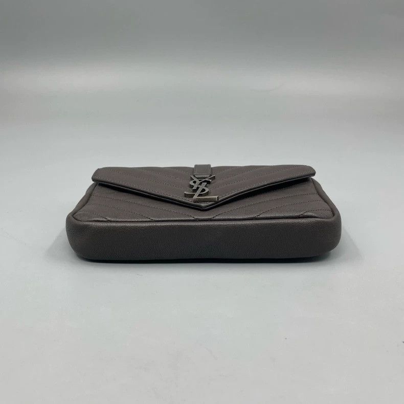 Yves Saint Laurent YSL Gray Silver Mini Crossbody Bag Size ONE SIZE - 3 Thumbnail
