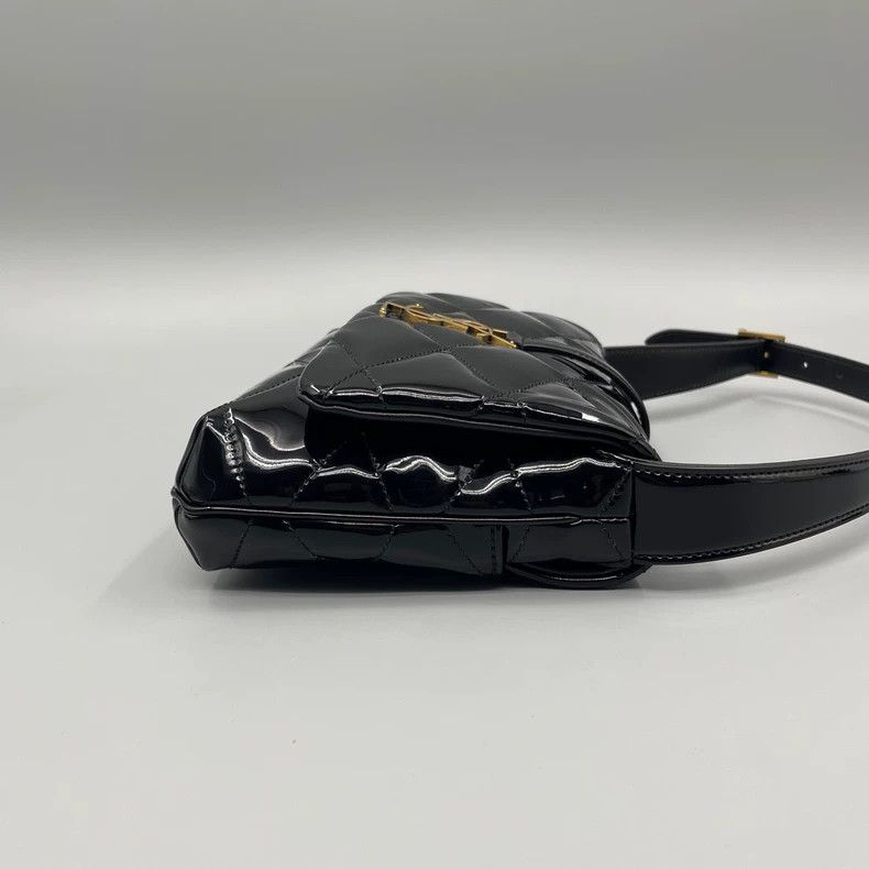 Yves Saint Laurent YSL Black Patent Leather Shoulder Bag Size ONE SIZE - 5 Thumbnail