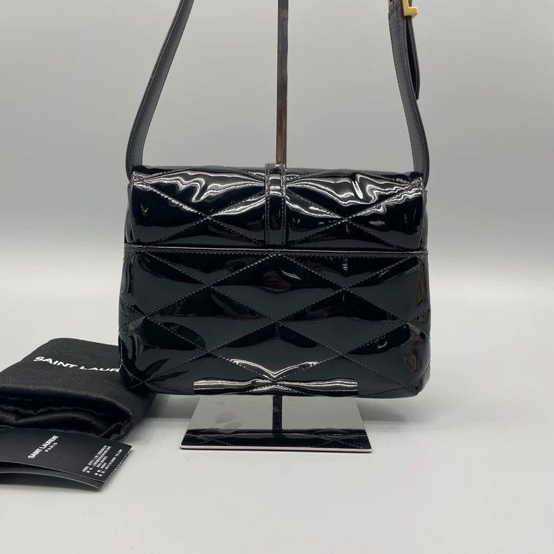 Yves Saint Laurent YSL Black Patent Leather Shoulder Bag Size ONE SIZE - 2 Thumbnail