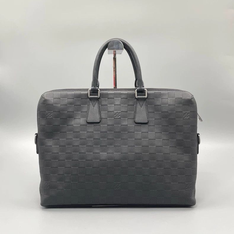 Louis Vuitton Louis Vuitton Black Checkerboard Briefcase Bag Size ONE SIZE - 2 Thumbnail