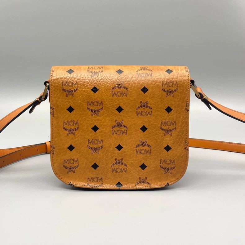 MCM MCM Classic Cognac Saddle Shoulder Bag Size ONE SIZE - 2 Thumbnail