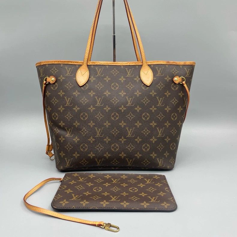 Louis Vuitton LV Neverfull Tote Bag with Pouch Size ONE SIZE - 2 Thumbnail