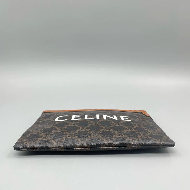 Celine CELINE Monogram Handheld Bag with Brown Trim Size ONE SIZE - 5 Thumbnail