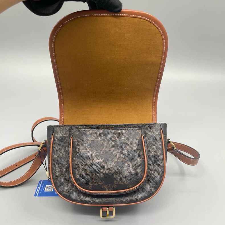 Celine CELINE Vintage Saddle Crossbody Bag Size ONE SIZE - 8 Thumbnail