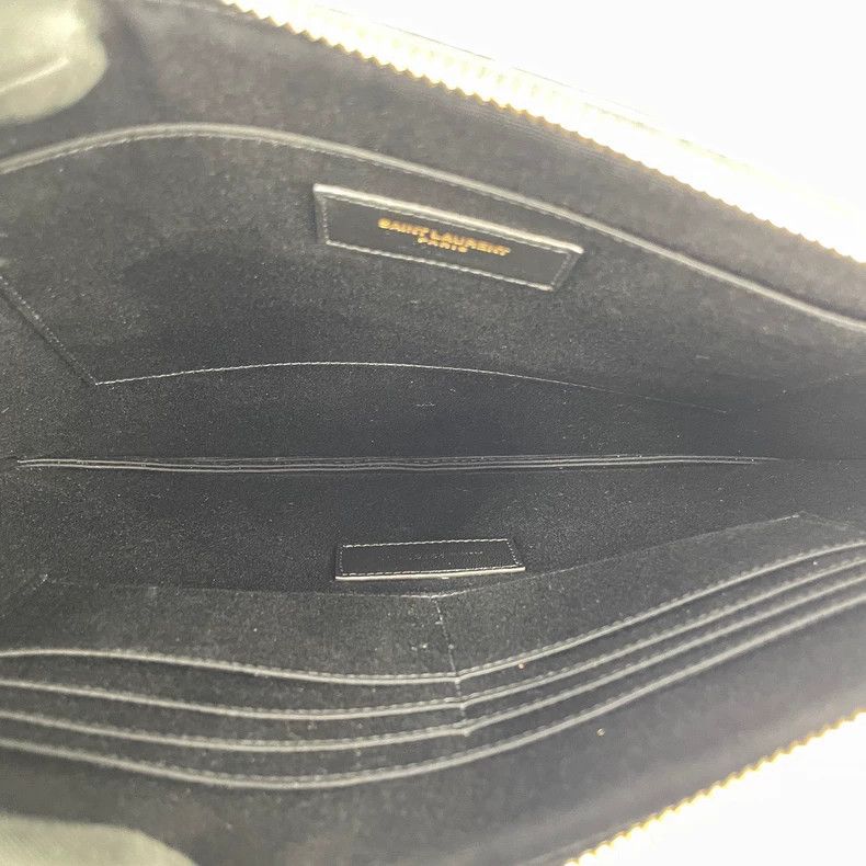 Yves Saint Laurent YSL Crocodile Texture Clutch Bag Size ONE SIZE - 9 Thumbnail