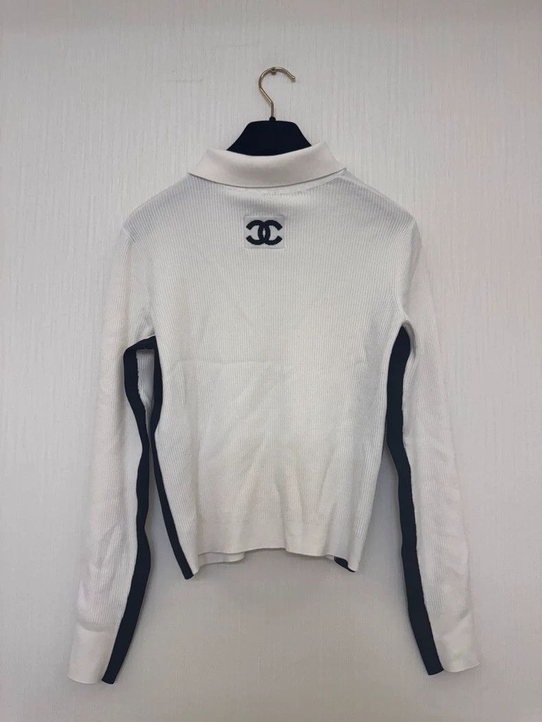 Chanel Chanel Ski Series Knit Top Size 38 Size M / US 6-8 / IT 42-44 - 3 Thumbnail