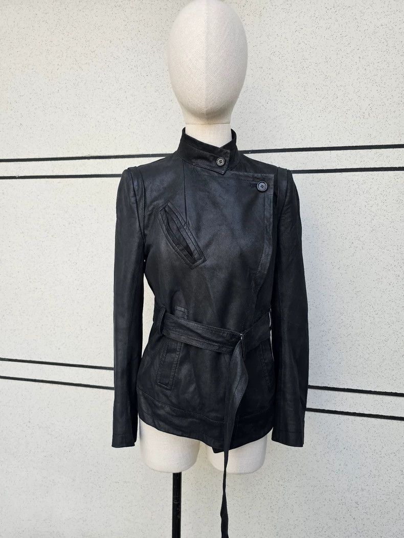 Ann Demeulemeester Ann Demeulemeester Women's Leather Jacket Size S / US 4 / IT 40 - 2 Thumbnail