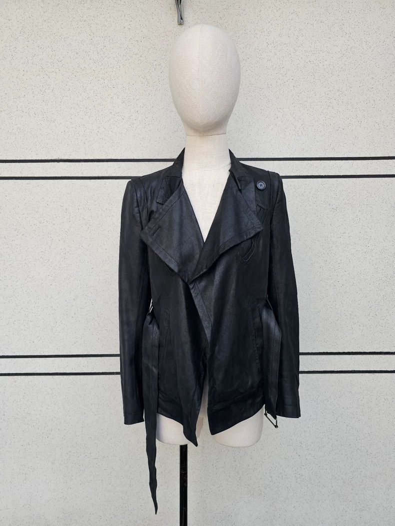 Ann Demeulemeester Ann Demeulemeester Women's Leather Jacket Size S / US 4 / IT 40 - 3 Thumbnail
