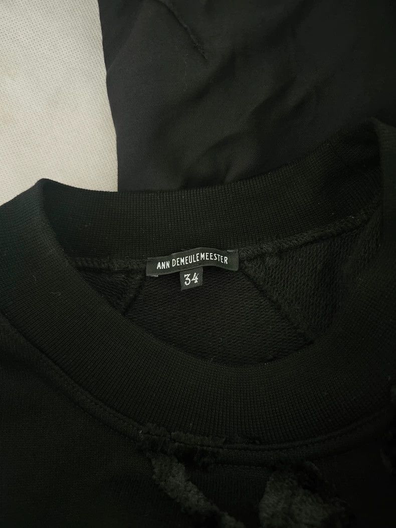 Ann Demeulemeester Ann Demeulemeester Black Long Sleeve Sweatshirt Size M / US 6-8 / IT 42-44 - 4 Thumbnail