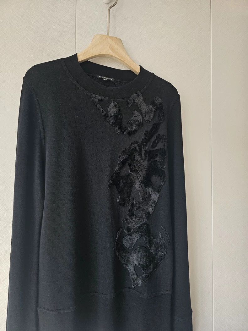 Ann Demeulemeester Ann Demeulemeester Black Long Sleeve Sweatshirt Size M / US 6-8 / IT 42-44 - 3 Thumbnail