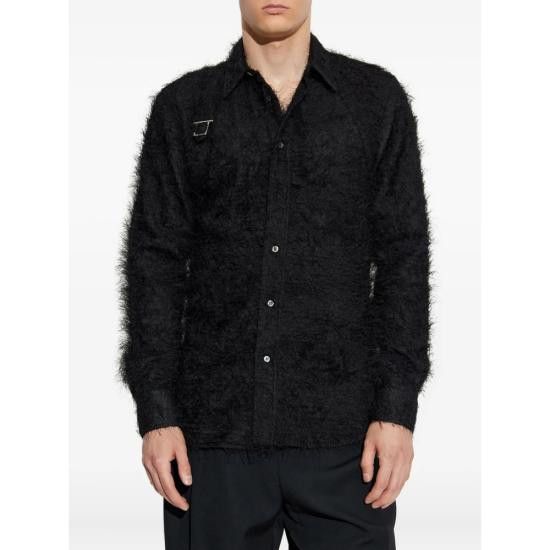 Alexander McQueen ALEXANDER MCQUEEN Men Long Tops 828259 QRAB9 1000 BLACK Size US M / EU 48-50 / 2 - 4 Thumbnail