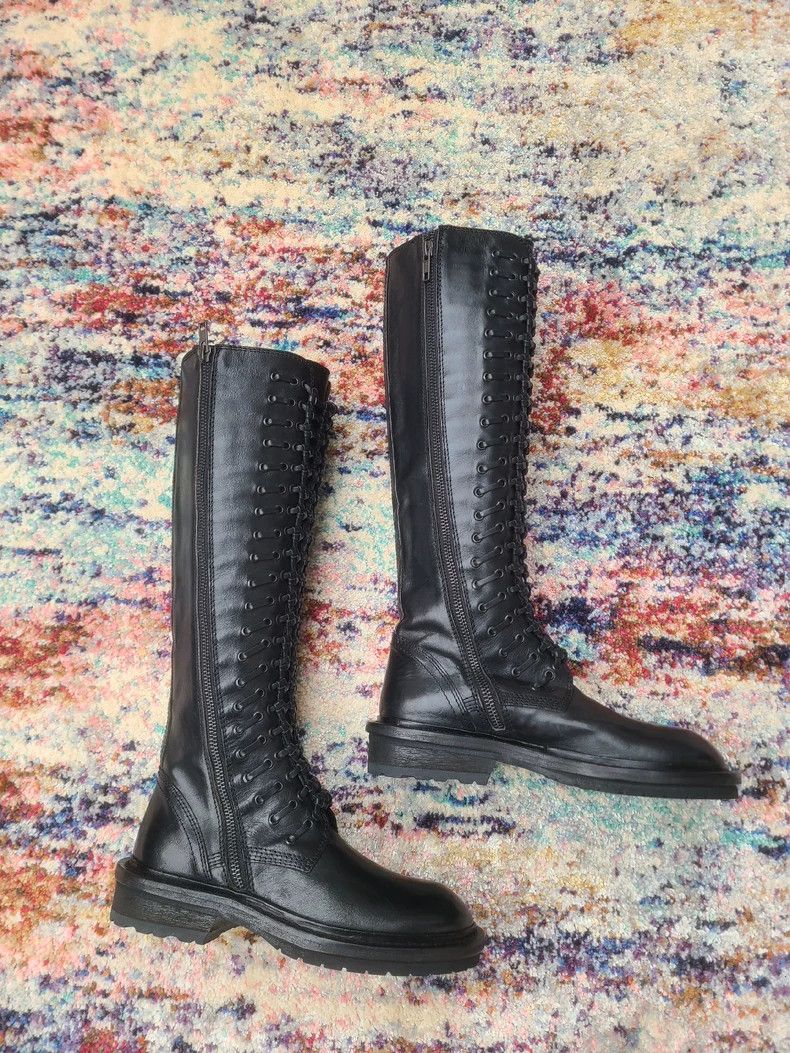 Ann Demeulemeester Ann Demeulemeester Women's Leather Knee Boots Size US 5 / IT 35 - 4 Thumbnail