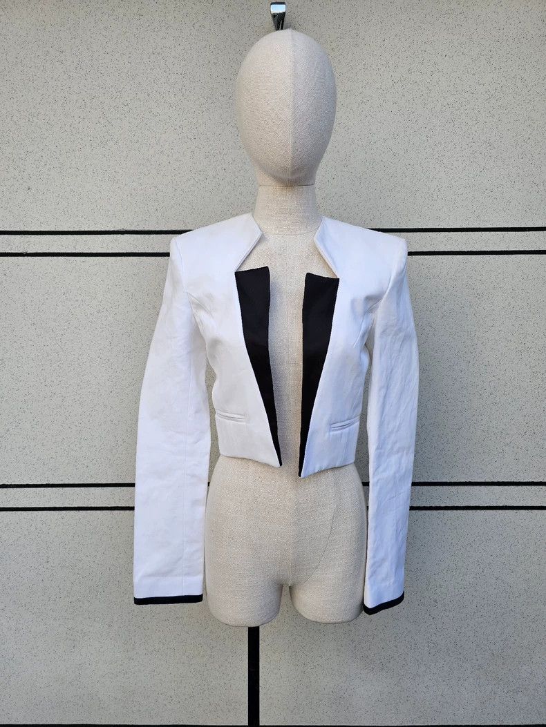 Haider Ackermann Haider Ackermann Women's Cropped Jacket Size S / US 4 / IT 40 - 2 Thumbnail
