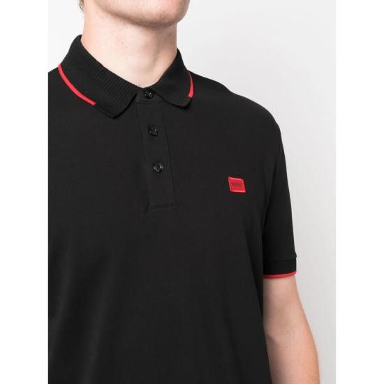 Hugo Boss HUGO BOSS Men Polo Shirts 50490775 001 BLACK Size US XL / EU 56 / 4 - 2 Thumbnail