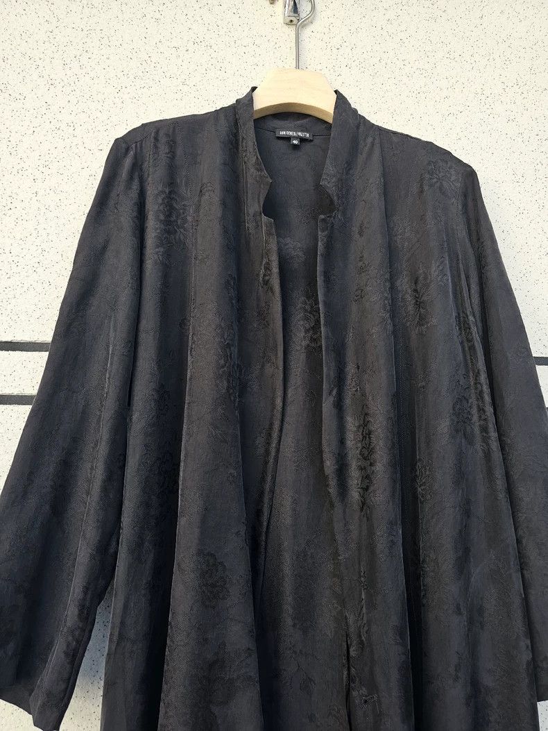 Ann Demeulemeester Ann Demeulemeester Silk Open Cardigan Coat Size S / US 4 / IT 40 - 6 Thumbnail