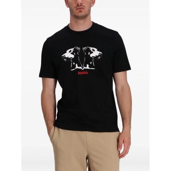 Hugo Boss HUGO BOSS Men T-Shirts 50542734 001 BLACK Size US XXL / EU 58 / 5 - 4 Thumbnail