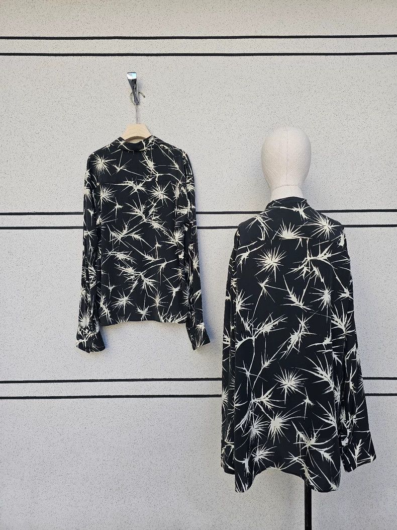 Haider Ackermann Silk Blouse with Court Collar Design Size L / US 10 / IT 46 - 4 Thumbnail