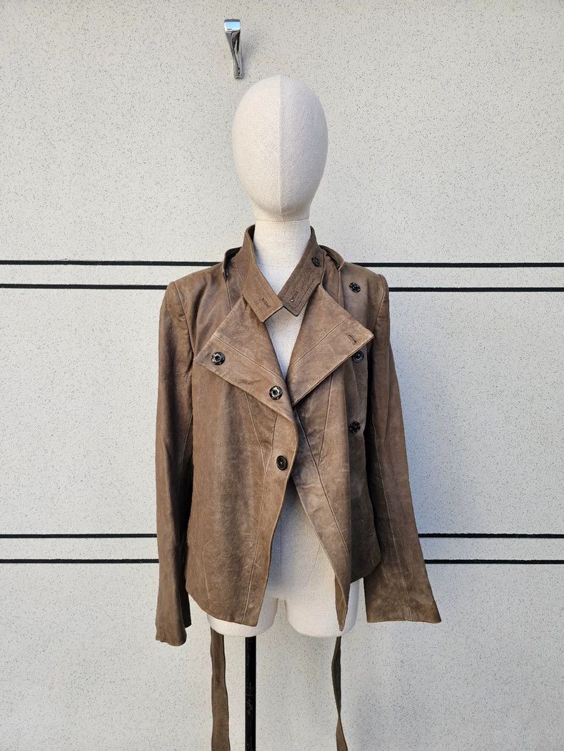 Ann Demeulemeester Ann Demeulemeester Women's Leather Jacket Size M / US 6-8 / IT 42-44 - 2 Thumbnail