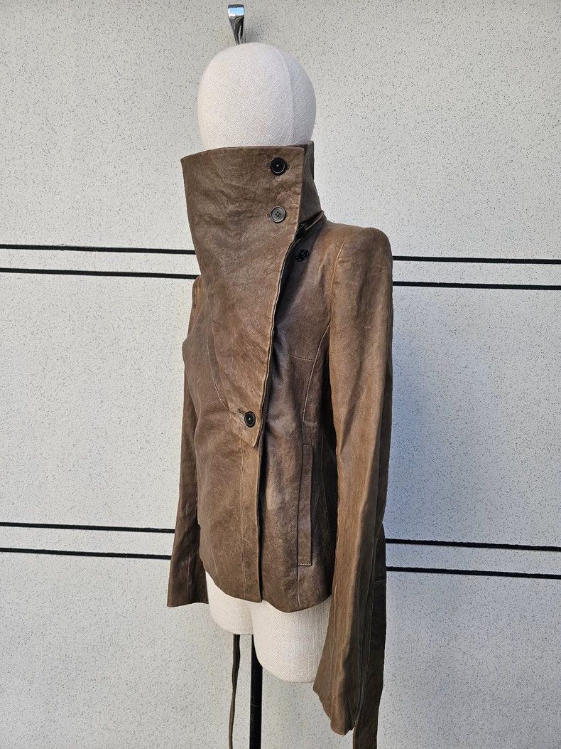 Ann Demeulemeester Ann Demeulemeester Women's Leather Jacket Size M / US 6-8 / IT 42-44 - 3 Thumbnail