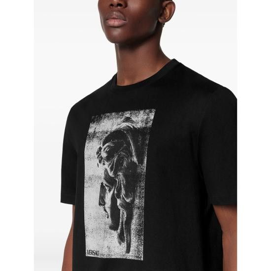 Versace VERSACE Men T-Shirts 1A15085 1013302 1B000 BLACK Size US L / EU 52-54 / 3 - 5 Thumbnail