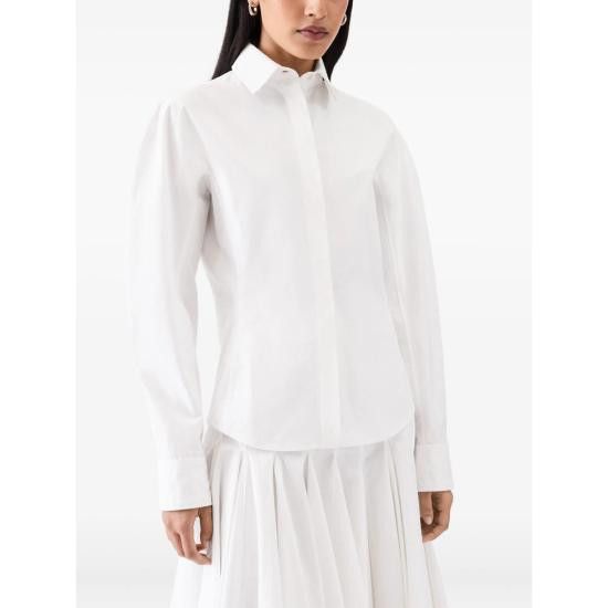 Jacquemus JACQUEMUS Women Shirts SHW00539 AW00648 100 WHITE Size S / US 4 / IT 40 - 4 Thumbnail