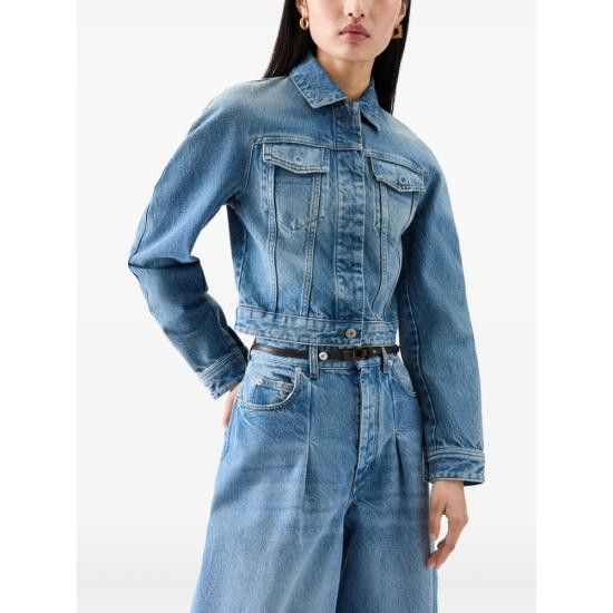 Jacquemus JACQUEMUS Women Denim Jackets JAW00112 AD00038 33C BLUE Size XS / US 0-2 / IT 36-38 - 2 Thumbnail