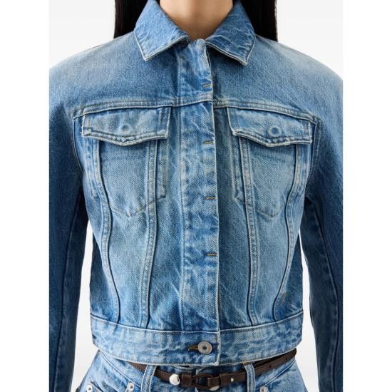 Jacquemus JACQUEMUS Women Denim Jackets JAW00112 AD00038 33C BLUE Size XS / US 0-2 / IT 36-38 - 5 Thumbnail