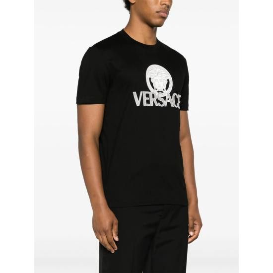Versace VERSACE Men T-Shirts 1A10088 1014226 1B000 BLACK Size US XXL / EU 58 / 5 - 4 Thumbnail