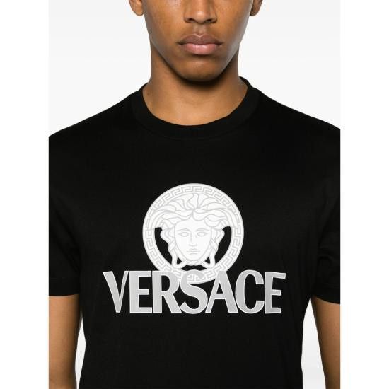 Versace VERSACE Men T-Shirts 1A10088 1014226 1B000 BLACK Size US XXL / EU 58 / 5 - 3 Thumbnail