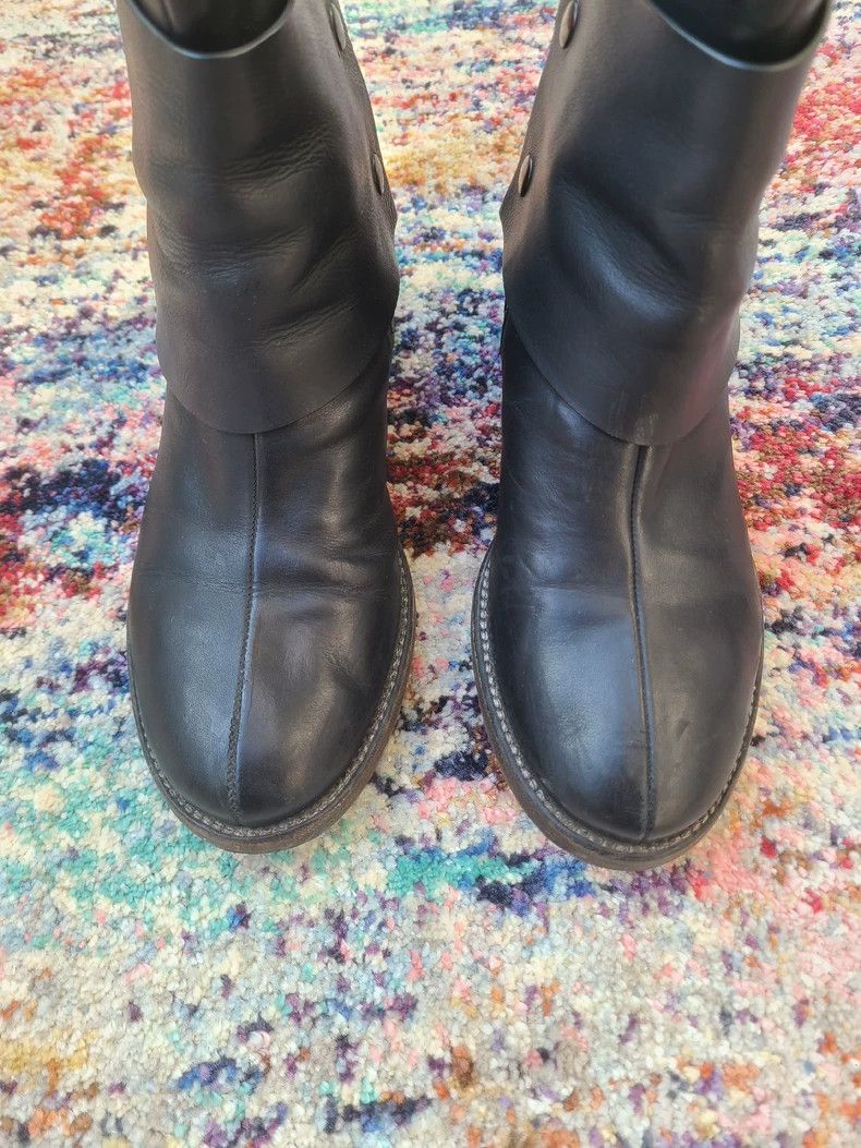 Ann Demeulemeester Ann Demeulemeester Women's Leather Boots Size US 6 / IT 36 - 2 Thumbnail