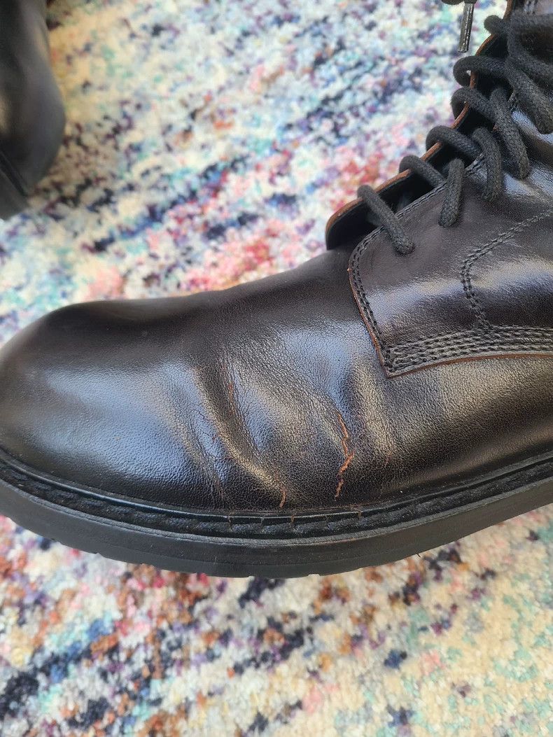 Ann Demeulemeester Ann Demeulemeester Men's Leather Combat Boots Size US 10 / IT 40 - 7 Thumbnail