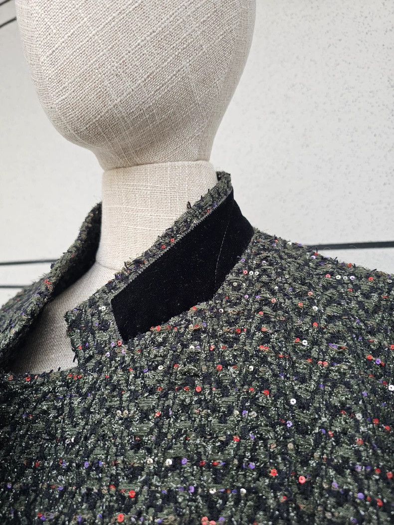 Haider Ackermann Haider Ackermann Women's Tweed Jacket with Sequins Size M / US 6-8 / IT 42-44 - 7 Thumbnail