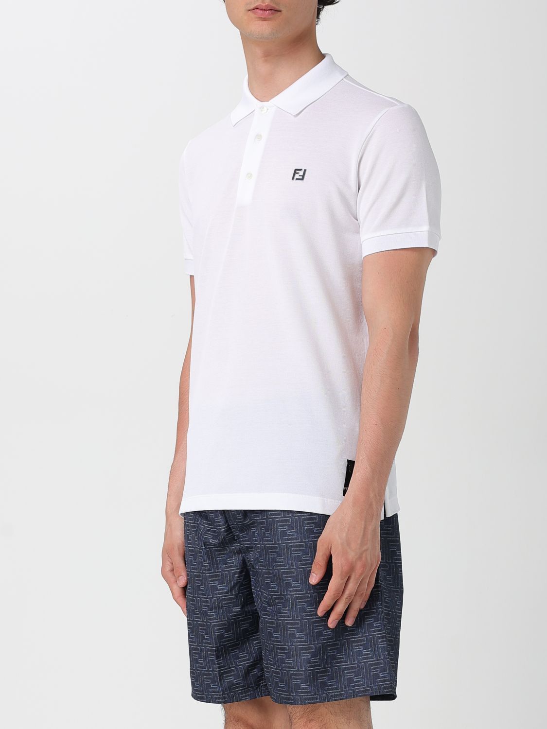 Fendi Fendi Polo Shirt Men White Size US S / EU 44-46 / 1 - 4 Thumbnail